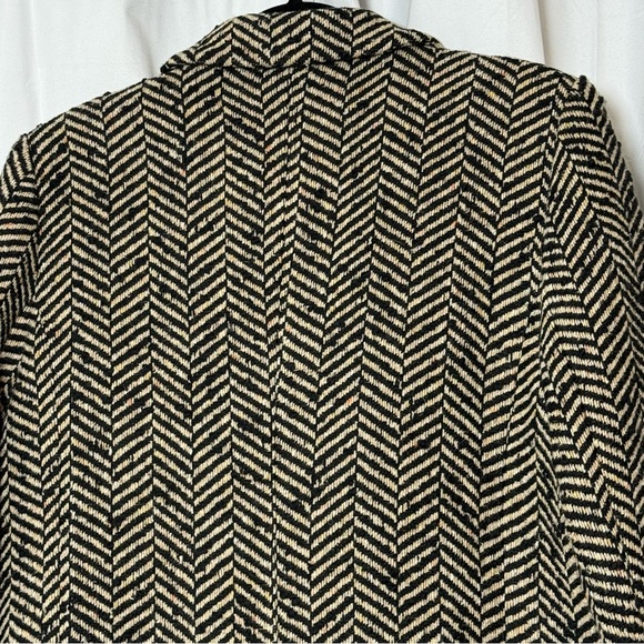 Anine Bing Diana Blazer Fishbone Herringbone Wool Blend Blazer Large NWT - Picture 12 of 16